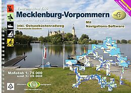 Kartonierter Einband TourenAtlas TA6 Mecklenburg-Vorpommern von Erhard Jübermann