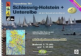 Kartonierter Einband TourenAtlas TA1 Schleswig-Holstein-Unterelbe von Erhard Jübermann