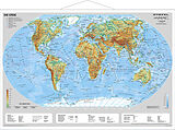 (Land)Karte Erde physisch von Heinrich Stiefel