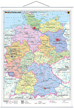 (Land)Karte Deutschland politisch von Heinrich Stiefel