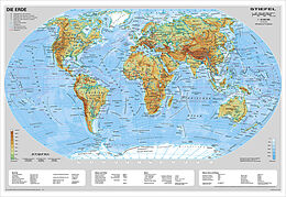 (Land)Karte Erde physisch von Heinrich Stiefel
