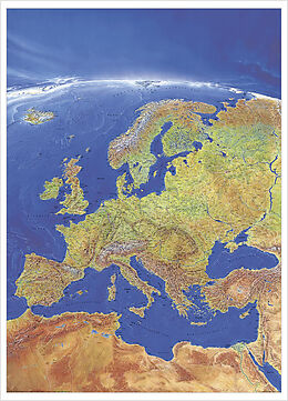 Carte (de géographie) Europa Panorama Grossformat de Heinrich Stiefel