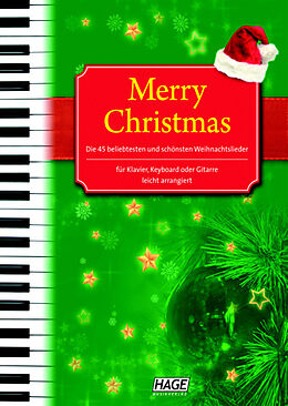 Kartonierter Einband Merry Christmas für Klavier, Keyboard oder Gitarre von Werner Maus