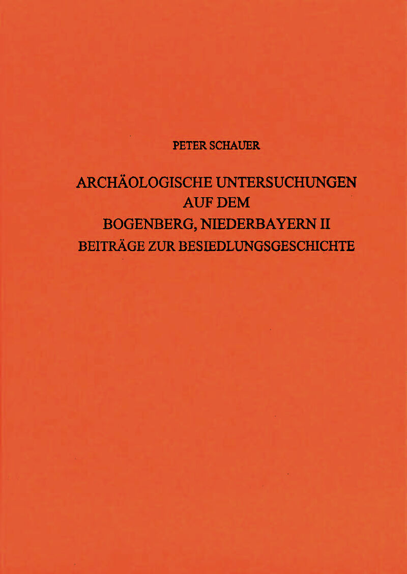 Archäologische Untersuchungen auf dem Bogenberg, Niederbayern II