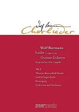 Wolf Biermann Notenblätter Wolf-Biermann-Chorlieder Band 1