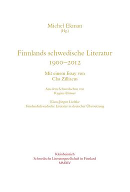 Fester Einband Finnlands schwedische Literatur 1900-2012 von 