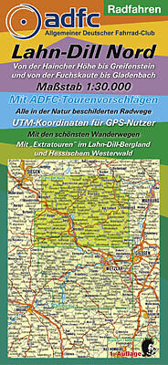 (Land)Karte Radfahren - Lahn-Dill Nord von Michael Messer
