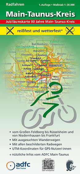(Land)Karte Radfahren - Main-Taunus-Kreis von Michael Messer