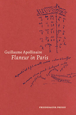 Kartonierter Einband Flaneur in Paris von Guillaume Apollinaire
