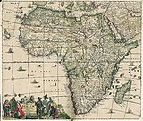 (Land)Karte Historische Landkarte: Afrika 1698 (Plano) von Justus Danckert