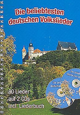 Kartonierter Einband Die beliebtesten deutschen Volkslieder (A5 mit CDs) von Gerhard Hildner