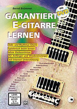 Kartonierter Einband Garantiert E-Gitarre lernen / Garantiert E-Gitarre lernen mit DVD von Bernd Brümmer