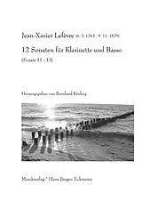 Jean Xavier Lefèvre Notenblätter 12 Sonaten Band 4 (Nr.11-12)