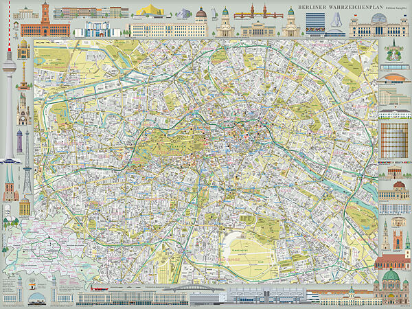 Berliner Wahrzeichenplan