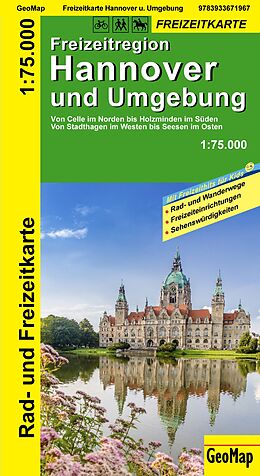 gefaltete (Land)Karte Hannover und Umgebung Rad- und Freizeitkarte von 