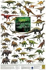 Poster Dinosaurier aus der Kreidezeit von