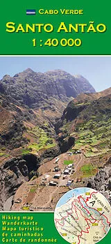 (Land)Karte Cabo Verde: Santo Antão (Antao) 1:40000 von Pitt Reitmaier, Lucete Fortes