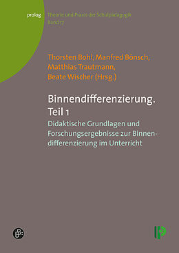 Kartonierter Einband Binnendifferenzierung. Teil 1 von Thorsten Bohl, Manfred Bönsch