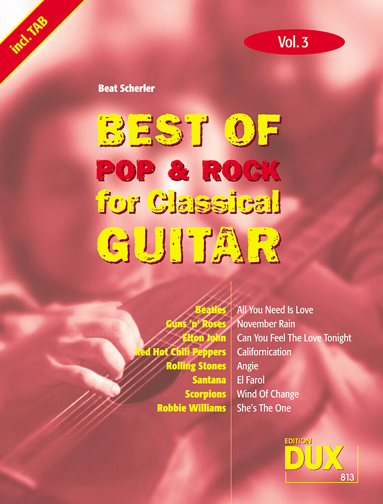 Best of Pop & Rock for Classical Guitar Vol. 3