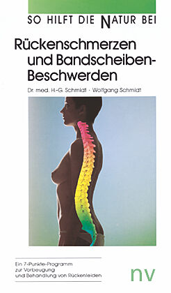 Kartonierter Einband Rückenschmerzen und Bandscheibenbeschwerden von Hans G. Schmidt, Wolfgang Schmidt