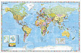 (Land)Karte Weltkarte deutsch Kleinformat von Heinrich Stiefel