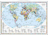 (Land)Karte Staaten der Erde im Miniformat von Heinrich Stiefel