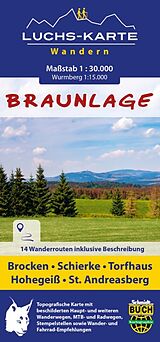 (Land)Karte Luchskarte Braunlage von Bernhard Spachmüller, Thorsten Schmidt