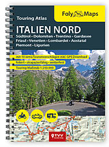 Kartonierter Einband FolyMaps Touring Atlas Italien Nord 1:250.000 von 