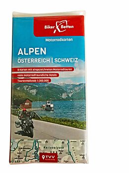 (Land)Karte Motorradkarten Set Alpen Österreich Schweiz von 