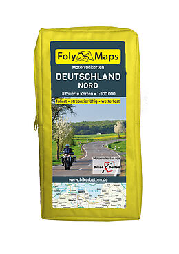 (Land)Karte FolyMaps Motorradkarten Deutschland Nord von 
