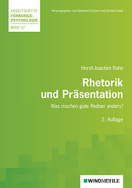 Kartonierter Einband Rhetorik und Präsentation von Horst J Rahn