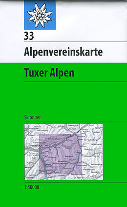 (Land)Karte Tuxer Alpen von 