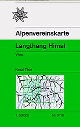 (Land)Karte Langthang Himal, West (Nepal-Tibet) von 