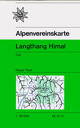 (Land)Karte Langthang Himal, Ost (Nepal-Tibet) von 