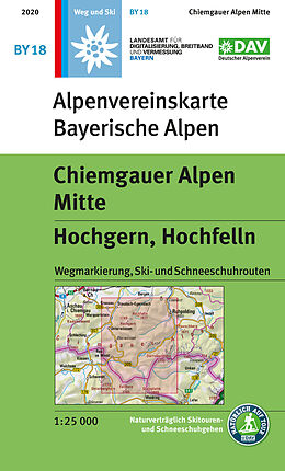 (Land)Karte Chiemgauer Alpen Mitte, Hochgern, Hochfelln von 