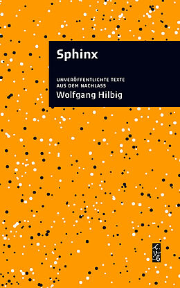 Fester Einband Sphinx von Wolfgang Hilbig
