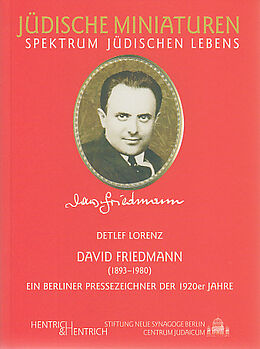 Kartonierter Einband David Friedmann (1893-1980) von Detlef Lorenz