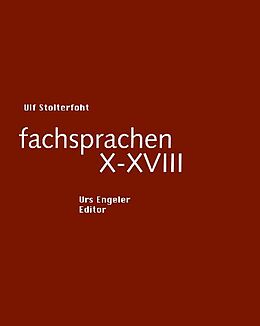 Kartonierter Einband fachsprachen X-XVIII von Ulf Stolterfoht