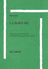 Giacomo Puccini Notenblätter La Bohème Klavierauszug (dt/it)