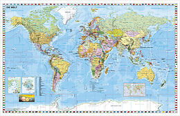 (Land)Karte Weltkarte deutsch von Heinrich Stiefel