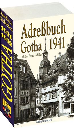 Kartonierter Einband Adreßbuch der Stadt GOTHA 1941 /1942 in Thüringen von 