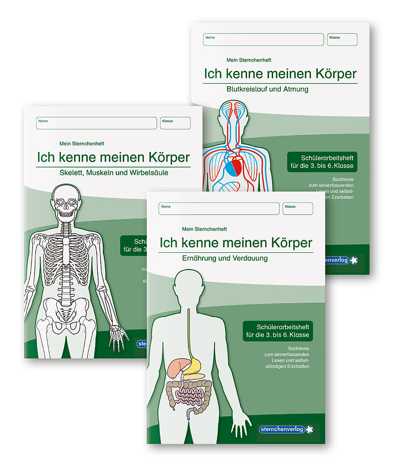 Ich kenne meinen Körper - 3 Arbeitshefte im Set
