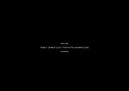 E-Book (pdf) TO BE T OR NOT TO BE T THAT IS THE ARCHITECTURE von Marc Mer