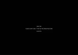 E-Book (pdf) TO BE O OR TO BE T THAT IS THE ARCHITECTURE von Marc Mer