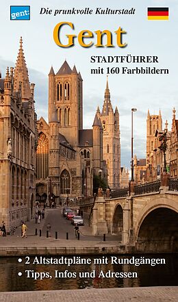 Kartonierter Einband Stadtführer Gent von Joseph Hostens