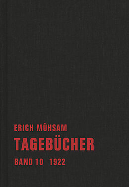 Fester Einband Tagebücher von Erich Mühsam
