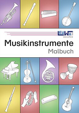 Kartonierter Einband Musikinstrumente Malbuch von Martin Leuchtner, Bruno Waizmann