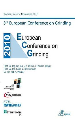 Kartonierter Einband 3rd European Conference on Grinding ECG von 
