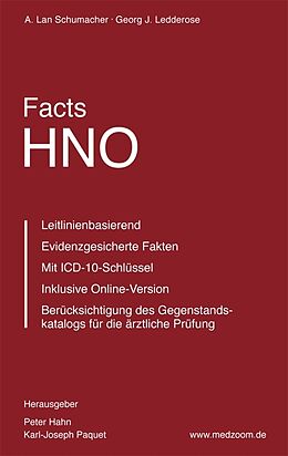 Kartonierter Einband Facts HNO von A. Lan Schumacher, Georg J Ledderose