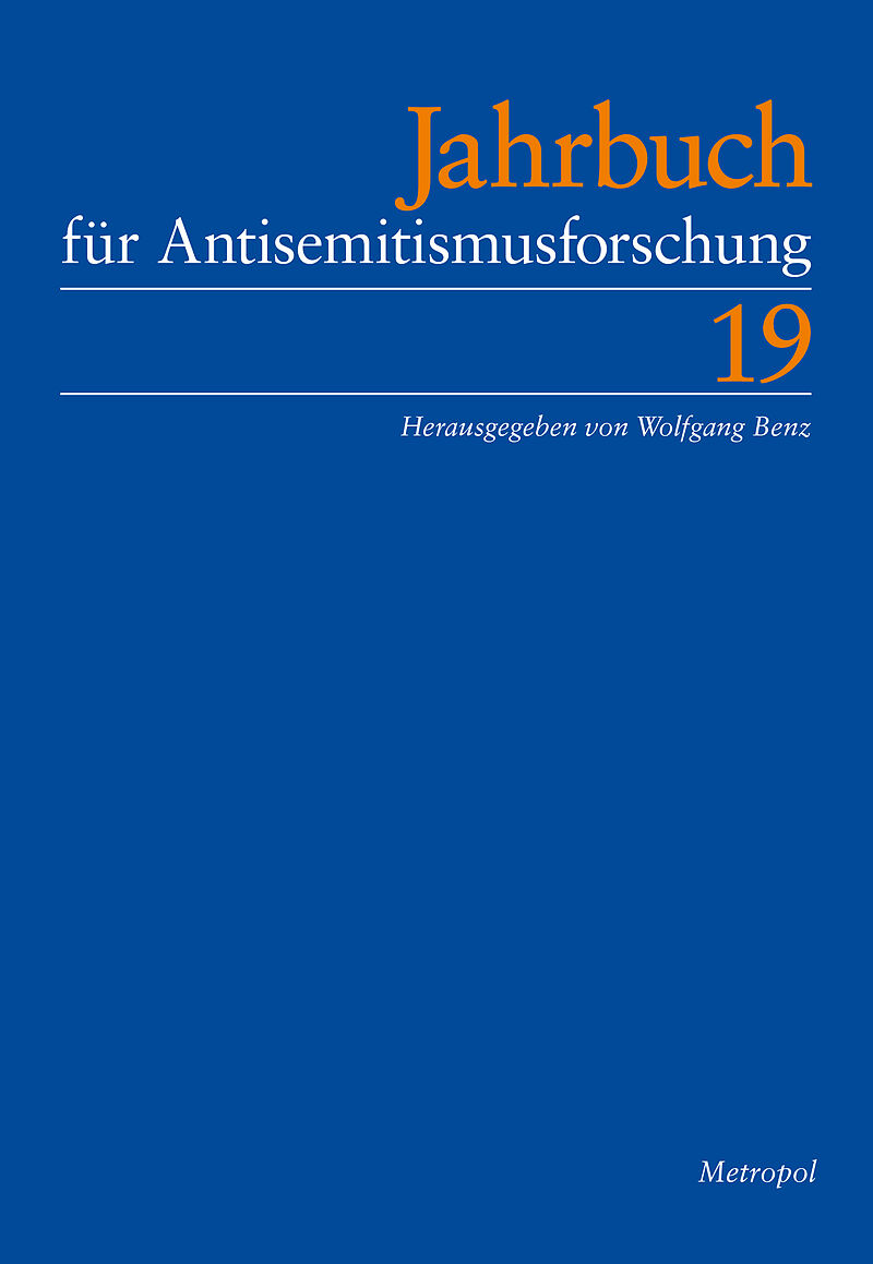 Jahrbuch für Antisemitismusforschung / Jahrbuch für Antisemitismusforschung 19 (2010)